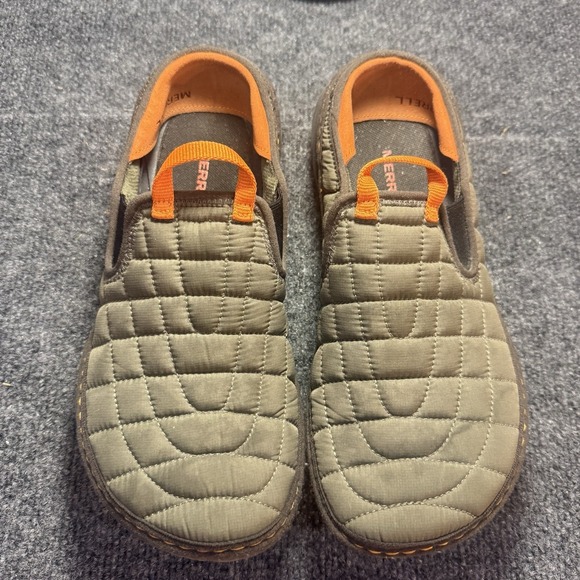 Merrell Hut Moc Quilted Slip On Clogs Olive Green Orange Men\'s Size 9 EU 42 main image 5